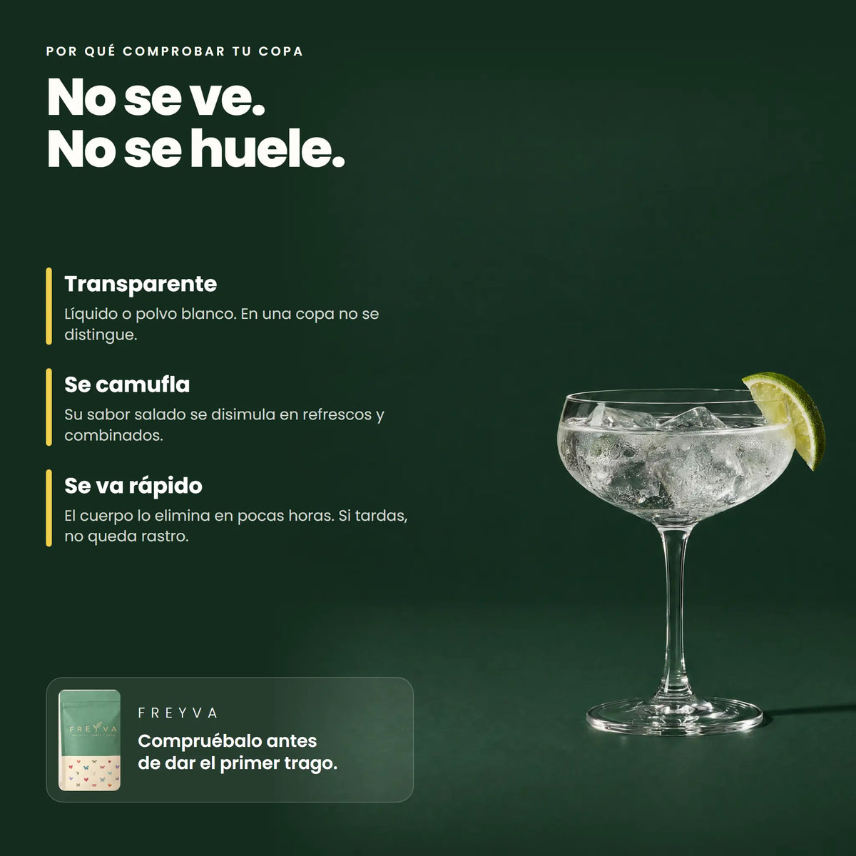 Freyva Heart · Pegatinas detectoras de GHB para tu copa