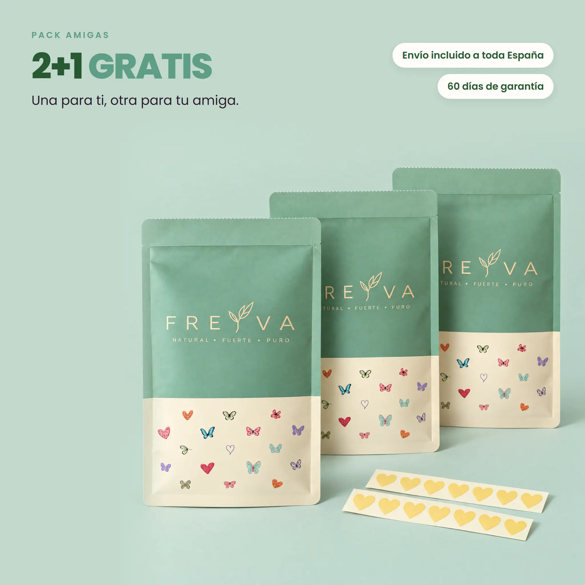 Freyva Heart · Pegatinas detectoras de GHB para tu copa